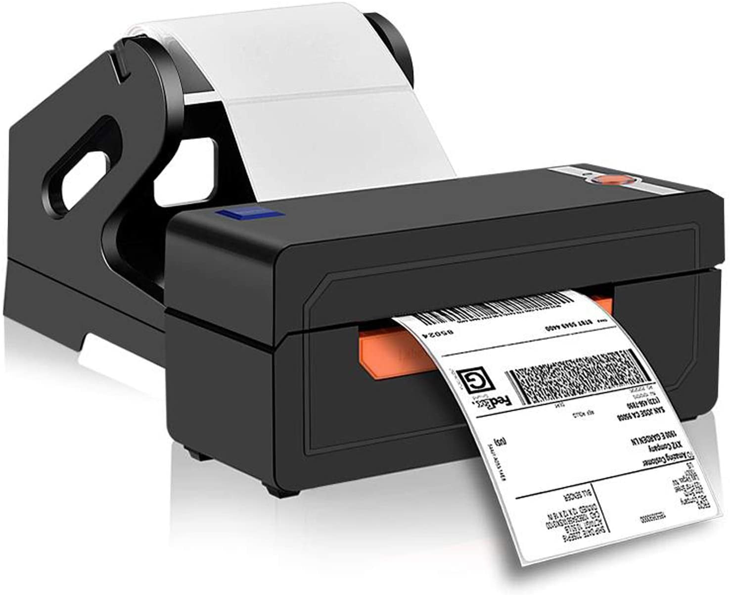 MOVSOU Label Printer 4x6, High Speed Direct USB Thermal Barcode 4×6 Label Marker Writer Machine with Label Holder, Compatible with Ebay, Amazon, DHL, ...