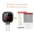 thumbnail image 2 of Inkbird BBQ Thermometer Bluetooth Meat Thermometers IBT-4XS , 150ft Wireless Bluetooth BBQ Thermometer, Wireless Meat Thermometer with 4 Probes Thermometer, for Smoker Grill Kitchen Cooking, 2 of 6