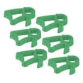thumbnail image 3 of 100 clips de luz navideña de plástico resistente, fácil instalación, ganchos para colgar canalones ampliamente utilizados para decoración de luces navideñas, color verde hierba, 3 of 5