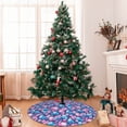 thumbnail image 7 of Yiaed Blue Flower Skull Print Christmas Tree Skirt , Tree SkirtsTree Mat for Christmas Winter Holiday Indoor Decorations-36", 7 of 7