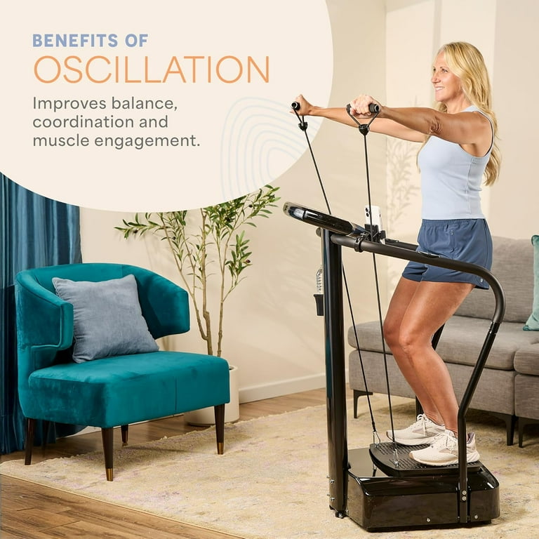 Lifepro Rhythm Vibration Plate Exercise Machine with Handles  Full Body Vibrating  Plate for Lymphatic Drainage, Circulation & Recovery  Home Weight Loss  Exercise Machine - Black - Walmart.com