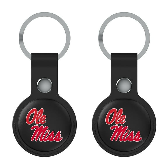 Keyscaper Black Ole Miss Rebels Two-Pack AirTag Holders