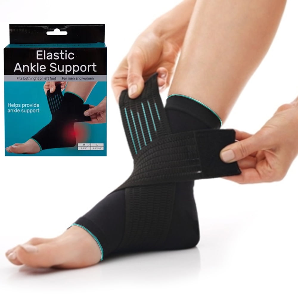 Compression Bandage Foot Wrap Ankle Support Strap Medical Brace  Sports YD 