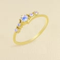 thumbnail image 5 of Engagement Ring Moonstone Ring Minimalist Gold Moonstone Ring Wedding Gift Ring for Women, 5 of 7