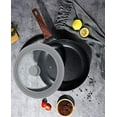 thumbnail image 5 of Universal Lid for Pots, Pans and Skillets, Tempered Glass with Silicone Rim Fits All 9 to 11 Inch Diameter Cookware, Replacement Lid, Grey, 5 of 9
