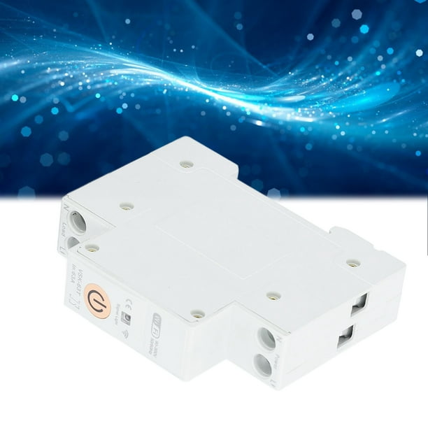 Interruptor Inteligente, Interruptor WiFi 63A 1P Control De Voz Protección Contra Sobrecarga 90-300V Para Aparatos Eléctricos