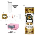 thumbnail image 2 of 8 Pack Straight Sublimation Tumblers Set 20 Oz Skinny, Stainless Steel Skinny Sublimation Tumbler Blank With Lid Straw Set,Individually Boxed,, 2 of 6
