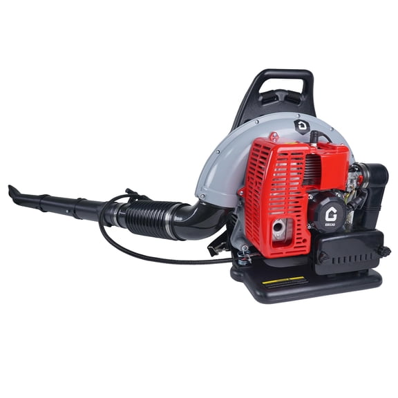 66CC 4.0HP Backpack Gas Leaf Blower, 880CFM 320MPH High Airflow, Ergonomic Handheld Design, Red Portable Blower for Lawn Yard Cleaning