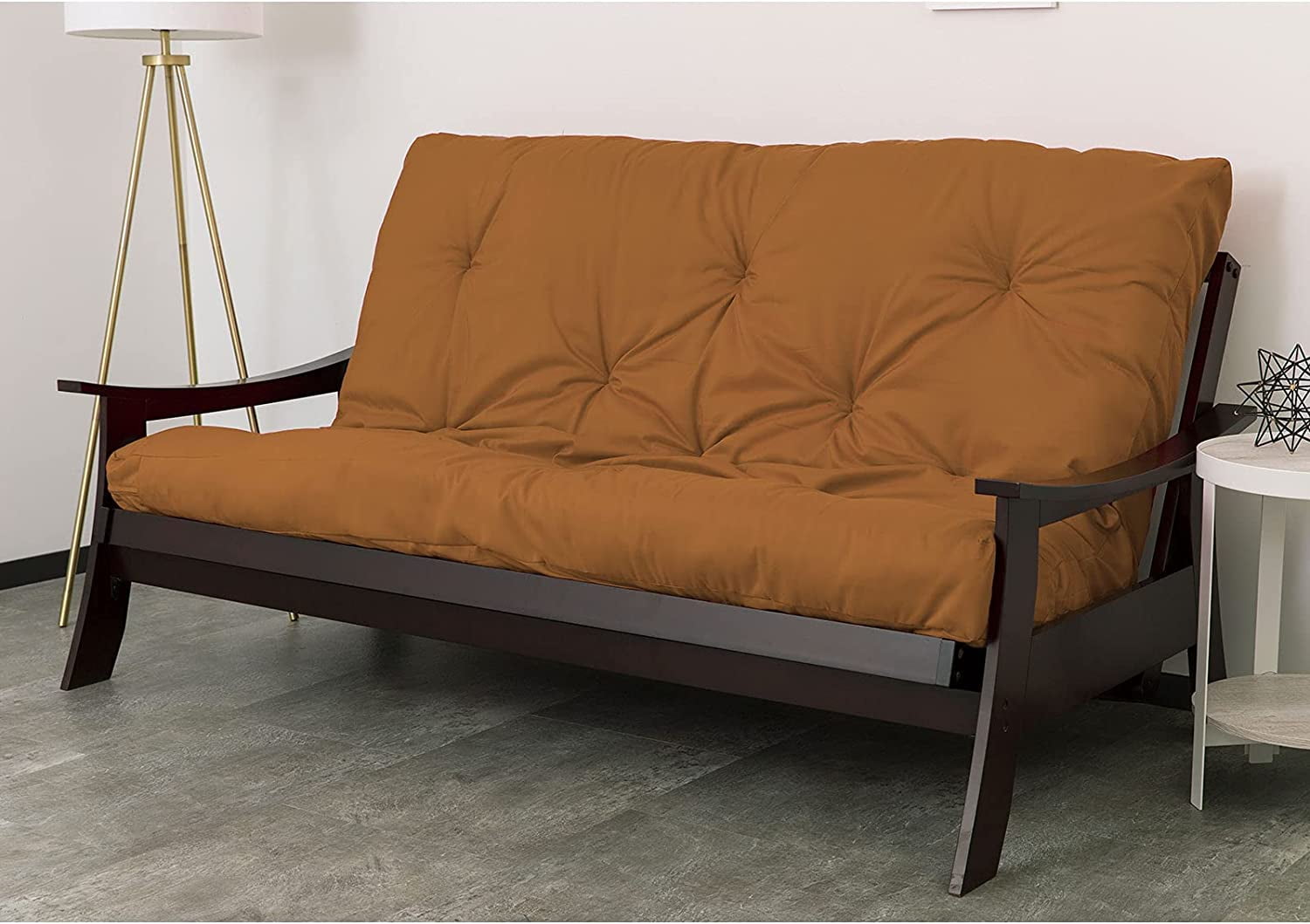 Donco Kids Futons PD F8KHA 8 in. Liberty Full Size Futon Mattress Khaki