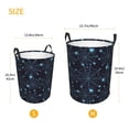 thumbnail image 2 of Laundry Basket, halloween blue spiderweb cobweb Laundry Hamper Waterproof Laundry Bag Clothes Hamper Laundry Bin with Handles for Bedroom, Living Room, Kids Room, 2 of 6