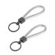 thumbnail image 1 of Llavero de Bargains Únicos, Llavero Universal con Anillo para Llaves de Fob para el Hogar para Mujeres, Aleación de Zinc, Tono Plateado, 2 Pcs, 1 of 6