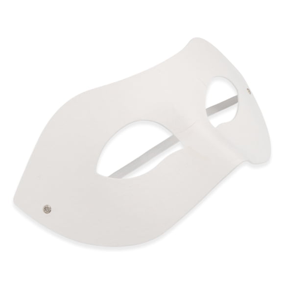 Unique Bargains 1 Pc Reusable Solid Party Mask White Pulp