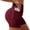*Wine, variant on VBVC Women's High Waist Seamless Yoga Shorts,Stretchy Butt Lifting Shorts For Women,Ladies Summer Running Athletic Shorts with Pockets,Army Green,S-2XL