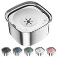 thumbnail image 1 of Bebedero para perros UPSKY, alimentador lento de acero inoxidable de 3 litros, 1 of 7