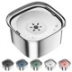 thumbnail image 1 of Bebedero para perros UPSKY, alimentador lento de acero inoxidable de 3 litros, 1 of 7