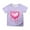 Purple, variant on Hiijoy Toddler Girls T Shirt Valentine's Day Heart Print Short Sleeve T-Shirt Graphic Tee