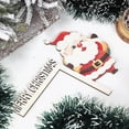 thumbnail image 4 of Decoración del marco de la puerta de Navidad Decoración del ornamento de madera de Papá Noel, 4 of 4