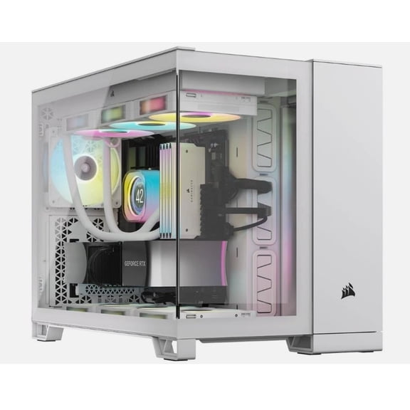 Pre-Owned Corsair 2500X LINK Tempered Glass mATX Mid-Tower, White