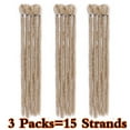 thumbnail image 2 of 3 Paquets d'Extension de Dreadlocks Faits à la Main Dreadlocks pour Hommes Mode Reggae Cheveux Style Hip-Hop Dreadlocks Synthétiques Cheveux pour Hommes Noir Foncé 12”-75 g, 2 of 6