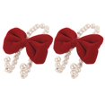 thumbnail image 1 of 2pcs Car Seat Ba Hook Pearl Bow Front Seat Ba Hoo, 1 of 1