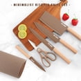 thumbnail image 2 of Juego de cuchillos Wiztoynia, bloque de acero inoxidable para café, 6 piezas, 2 of 7