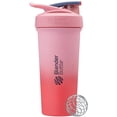 thumbnail image 1 of BlenderBottle Strada Sleek Shaker Cup Botella de agua aislada de acero inoxidable con batidor de alambre, 25 onzas, Flamingo Ombre, 1 of 5