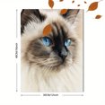 thumbnail image 3 of Siamese Cat Canvas Wall Art, Pet Portrait Print for Living Room Bedroom Office Dining Room Hallway Home Decor, 3 of 8