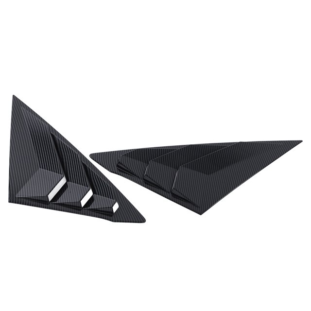 Rejilla de ventana lateral Trasera Aramox 2 Piezas Estilo de Fibra de Carbono