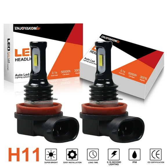 2x H11 H8 H9 Low Beam For Ford Escape 2013-2016 LED Headlight Bulb 6000K Bright White