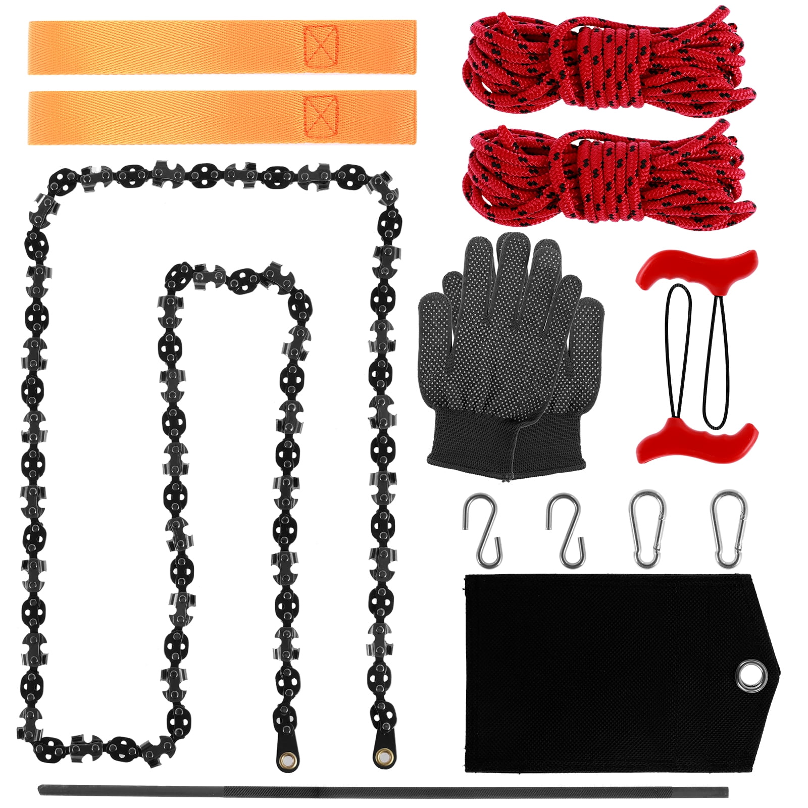 Lzvxtym Tree Limb Rope Saw 53inch 68 Teeth High Limb Hand Rope Chainsaw Portable Hand Chain Saw Folding Limb Cutter Rope Saw