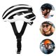 thumbnail image 4 of 6 piezas de correas para casco ajustables para la barbilla, correas de repuesto duraderas para casco de bicicleta, cubiertas negras para hombre, 4 of 6