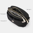 thumbnail image 3 of Bolso de hombro compuesto Nylon duradero con cremallera Mujer Lady Party (Negro), 3 of 9