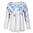 thumbnail image 4 of MEICHEN Womens Long Sleeve Tops Casual Blouses Fall Pleated Trendy Tee Shirts Vacation Fashion Clothes, 4 of 5