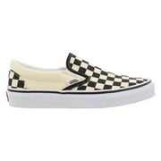 Vans U Classic Slip-On Unisex Shoes Size 5.5, Color: Black/White Checkerboard/White