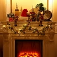 thumbnail image 6 of Christmas Berry String Garland 6.5FT Christmas Lighted Berry Holly Leaves Garland Indoor Artificial Garland Fall Christmas Decor Light Garland for Holiday Fireplace Mantel, 6 of 6