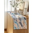 thumbnail image 5 of Table Runner 72 Inches Long for Kitchen Dining, Ombre Blue Brown Dresser Scarf Farmhouse, Dining Table Decorations for Wedding/Parties, Summer Abstract Coastal Ocean Beach Wave 13 x 72 In, 5 of 8