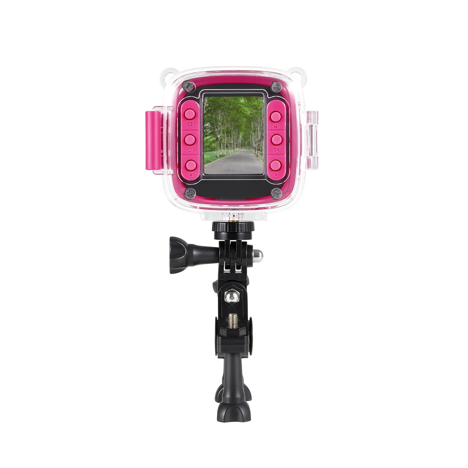Vivitar Kids Tech Ultimate Action Camera for Kids with Rechargeable Battery and 2" Preview Screen, Pink