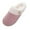 Pink, variant on Women's Slippers Winter Slip on Fuzzy House Slippers Memory Foam Scuff Outdoor Indoor Warm Shoes with Faux Fur Lining, US 8.5 Black