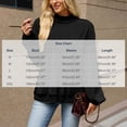 thumbnail image 3 of VEKDONE Women's Mock Neck Sweatshirt Oversized Long Sleeve Loose Fit Pullover Top Solid Color Lightweight Comfy Lounge Sweatshirts Black L, 3 of 8