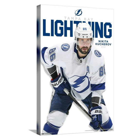 NHL Tampa Bay Lightning - Nikita Kucherov Feature Series 23 Canvas Wall Poster, 14.725" x 22.375"
