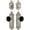 Satin Nickel, variant on Grandeur Grande Victorian Plate Single Cylinder Knob Comb Pack with Coventry Knob and matching Deadbolt