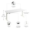 thumbnail image 6 of Move 40 Series 72W Adjustable Standing Desk in White - Engineered Wood, 6 of 7