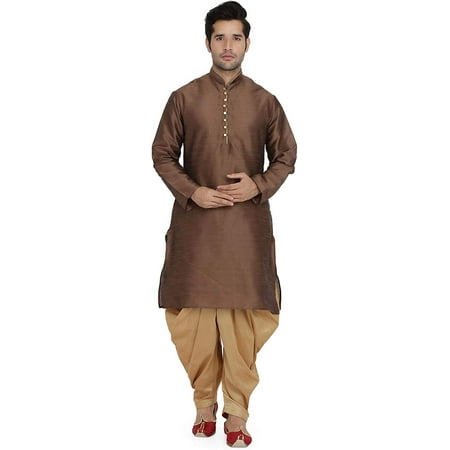 

Royal Kurta Mens Cotton Kurta & Salwar Set Brown 42