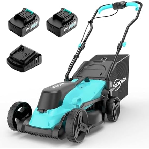 (2025 Model) 36V Brushless Cordless Lawn Mower with 2X4.0Ah Batteries, LED Display Screen, Electric Lawnmower with 5-Position Height Adjustment, 8 Gallon Grass Bag, Charger$$Garden & Patio