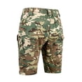 thumbnail image 4 of Men's Sports Camouflage Cargo Shorts with Multiple Pockets and Adjustable Waistband Featuring Tactical Design for Hiking Trails Outdoor Adventures Game Days Army Green L, 4 of 5