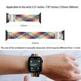 thumbnail image 6 of ALMNVO Braided Solo Loop Band Compatible with Apple Watch Bands with Case 45mm 44mm 42mm ,Stretch Nylon Elastic Strap with Glass Screen Protector Case for iWatch Series 7 6 SE 5 4 3 2 1, 6 of 7
