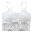 thumbnail image 1 of Non Ring Gathered Comfortable Bra Simple Natural Type Lace Anti Disappearance Wrapped Bra Bustier Underwear, 1 of 8
