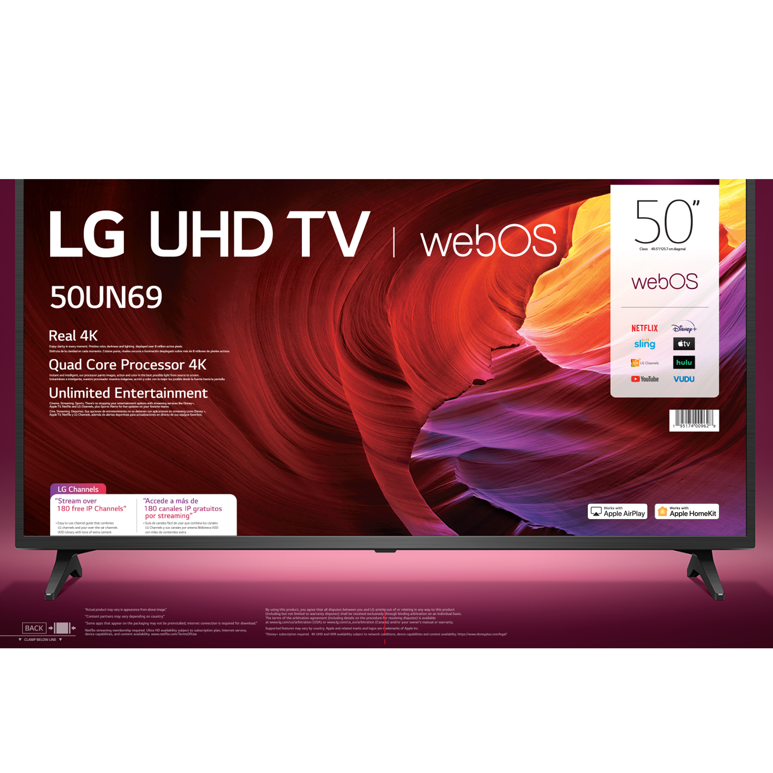 LG 50" Class 4K UHD 2160P Smart TV 50UN6950ZUF 2020 Model - image 5 of 30