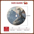 thumbnail image 2 of Fotbe Silver Dragon Mountain Peaks Pattern Christmas Tree Skirt, Tree Skirts Plush Christmas Decorations, Christmas Tree Skirts Xmas Decorations Holiday Party Decor-36", 2 of 6