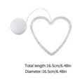 thumbnail image 2 of unbranded  3 Pcs Love Suction Cup Lamp LED Strip Lights Tinsel Pendant Transparent, 2 of 8